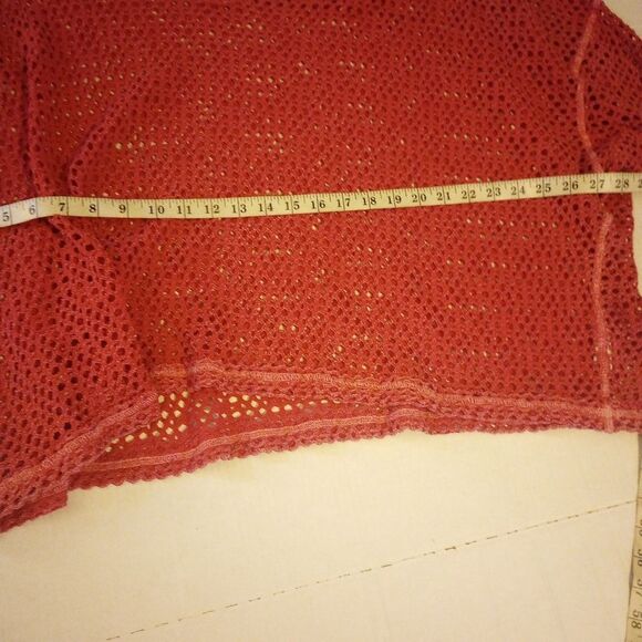 - Free people mesh oversized V neck top - Picture 5 of 8